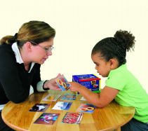 woman-with-girl-using-language-builder-cards woman-with-girl-using-language-builder-cards