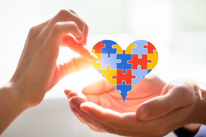 autism awareness heart puzzle