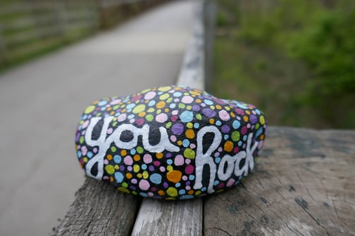 kindness-rock-with-you-rock-written-on-it
