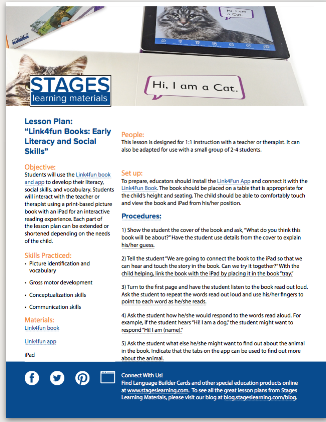 Stages Learning social skills literacy lesson plan image